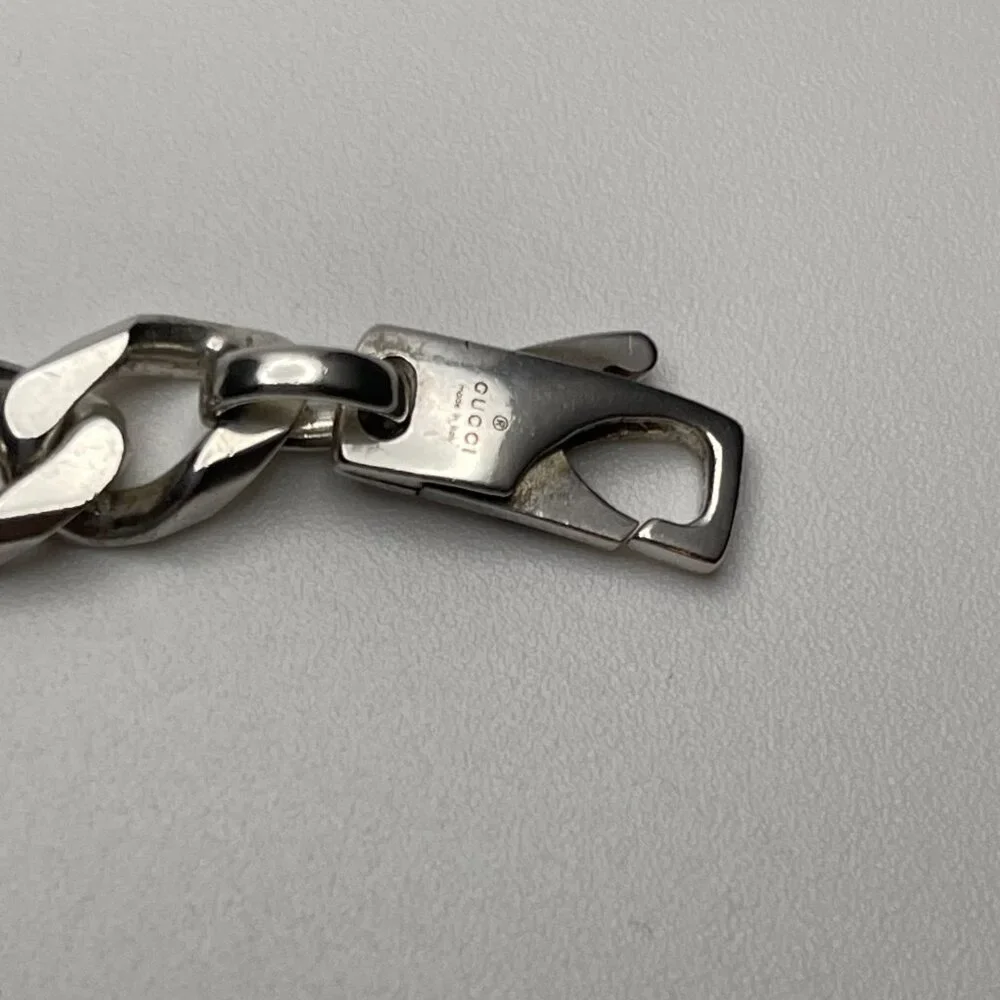 GUCCI Infinity Knot Chain Bracelet Sterling Silver 925 - Preowned - Picture 6 of 11